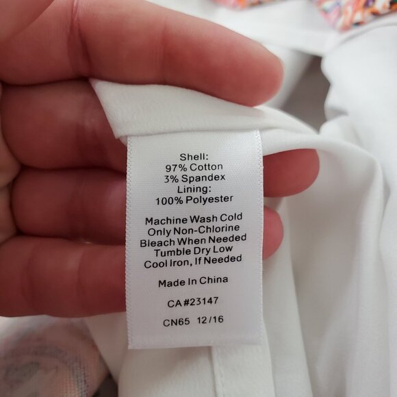 Talbtos Womens Colorful Paisley Scalloped Hem Skirt Size 14 Petite Bright Preppy - Picture 5 of 8